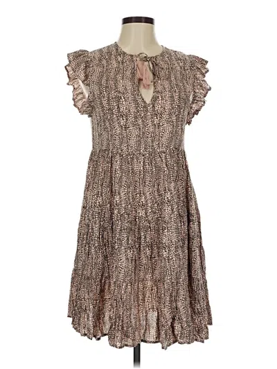 Pre-owned Elan Casual Dress In Brown