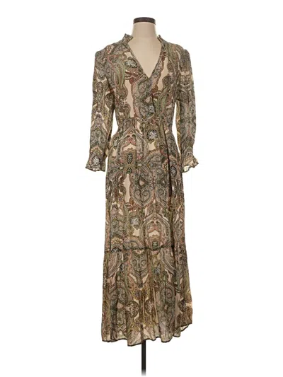 Pre-owned Elan Casual Dress In Brown