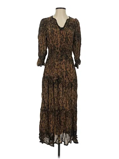 Pre-owned Elan Casual Dress In Brown