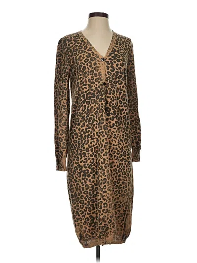 Pre-owned Elan Casual Dress In Brown