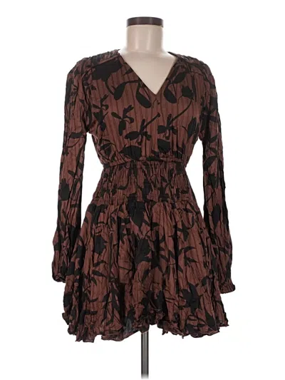 Pre-owned Elan Casual Dress In Brown