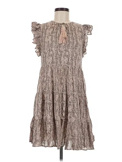 Pre-owned Elan Casual Dress In Brown