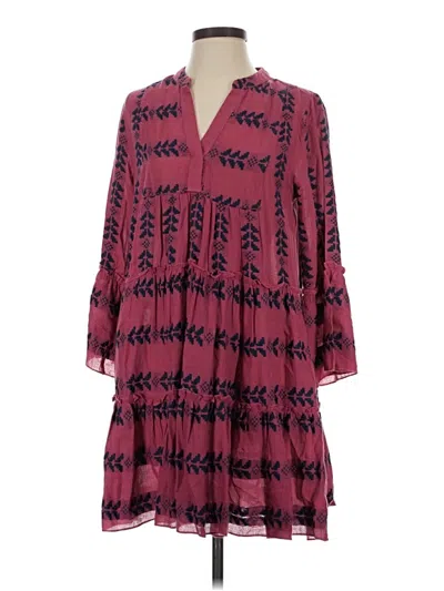 Pre-owned Elan Casual Dress In Burgundy