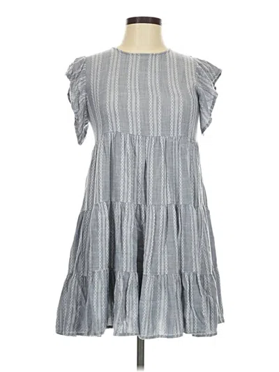 Pre-owned Elan Casual Dress In Gray