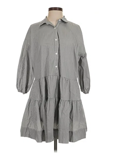 Pre-owned Elan Casual Dress In Gray