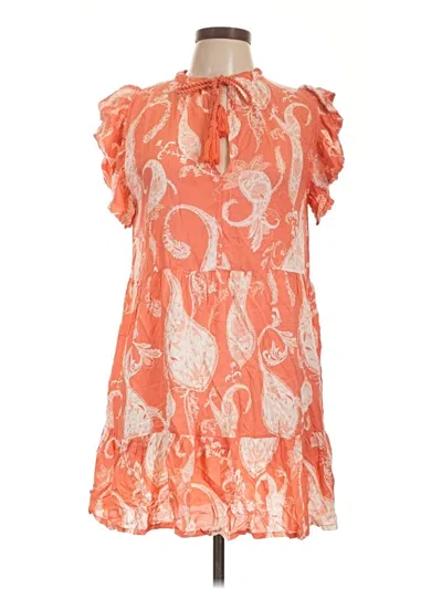 Pre-owned Elan Casual Dress In Orange
