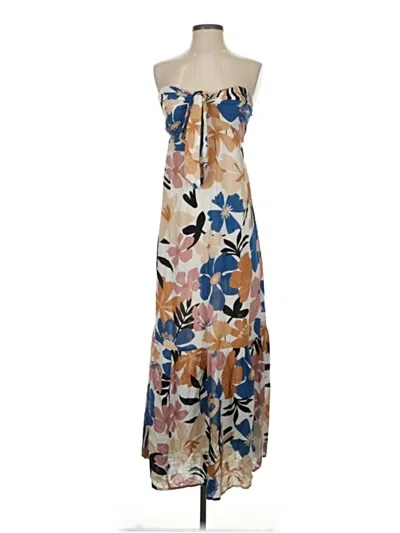 Pre-owned Elan Casual Dress In Tan
