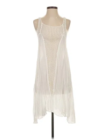 Pre-owned Elan Casual Dress In White
