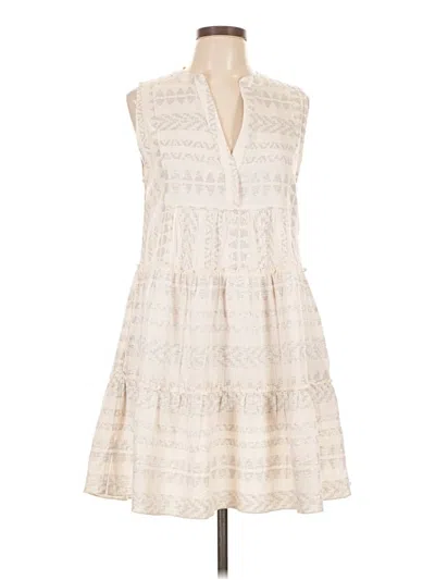 Pre-owned Elan Casual Dress In White