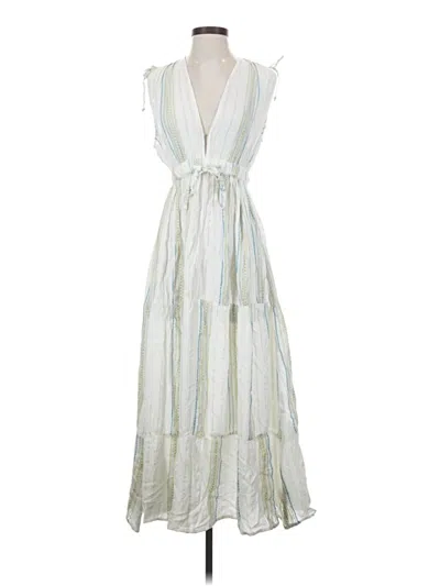 Pre-owned Elan Casual Dress In White