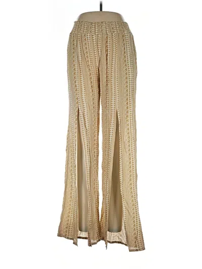 Pre-owned Elan Casual Pants In Gold