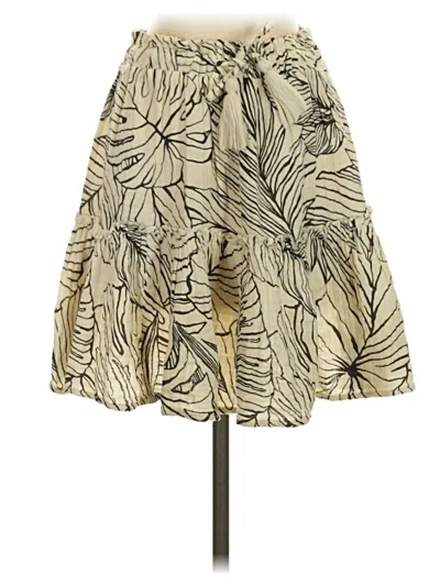 Pre-owned Elan Casual Skirt In Ivory