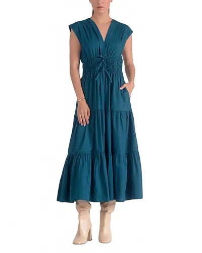 Elan Cecily Midi Dress In Teal In Blue