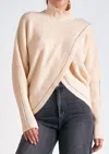 Elan Criss Cross Sweater In Off White