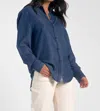 Elan Denim Button Down Shirt In Blue