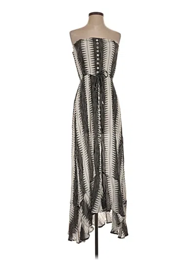 Pre-owned Elan Cocktail Dress In Silver