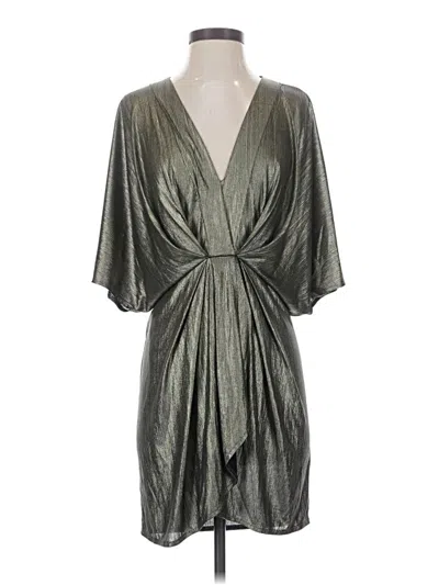 Pre-owned Elan Cocktail Dress In Silver