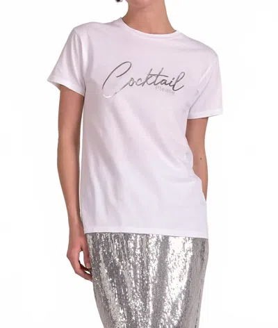 Elan Cocktail Please T-shirt In White