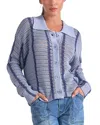 Elan Collared Sweater In Light Blue