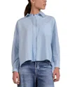 Elan Collared Top In Blue