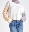 Elan Color Blocked Sweater In Multi