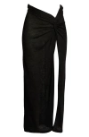 Elan Cover-up Maxi Skirt In Black