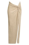Elan Cover-up Maxi Skirt In Brown