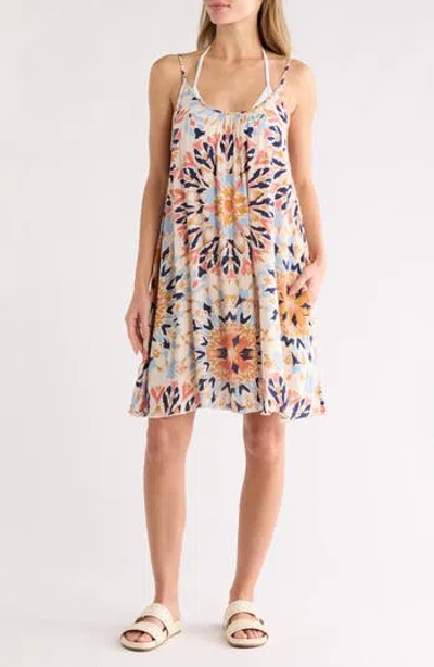 Elan Cover-up Minidress In Multi