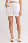 Elan Cover-up Shorts In White