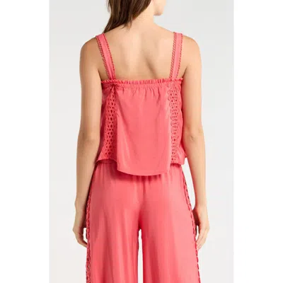 Elan Cover-up Tank In Pink