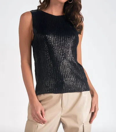ELAN CREWNECK SWEATER IN BLACK