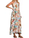 Elan Maxi Cris Cross In Paradise Print In Multi