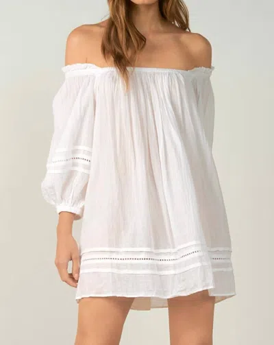 Elan Crochet Dress In White