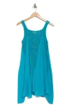 Elan Crochet Inset Cover-up Dress In Blue Bright