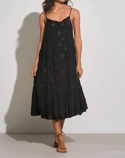 ELAN CROCHET MAXI DRESS IN BLACK