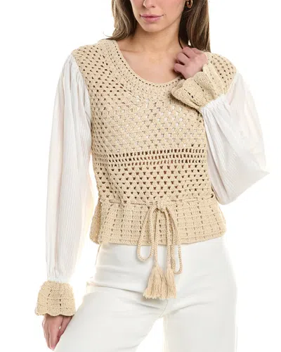 Elan Crochet Top In White