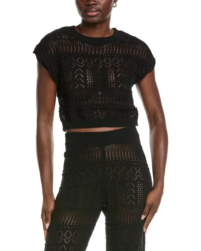 Elan Crop Top In Black