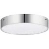 Elan Crystal Moon 11 3/4" Wide Chrome Led Ceiling Light