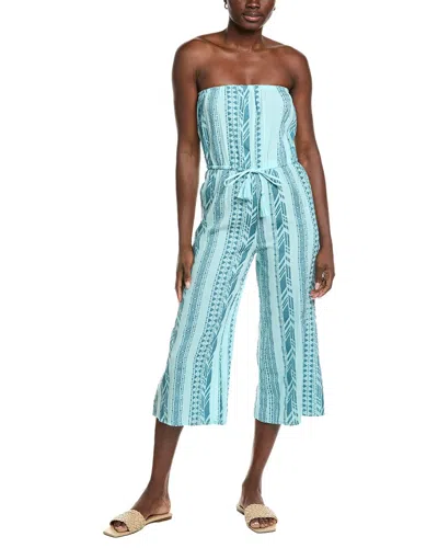 Elan Culotte Romper In Blue