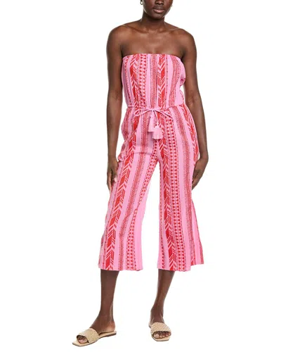 Elan Culotte Romper In Pink