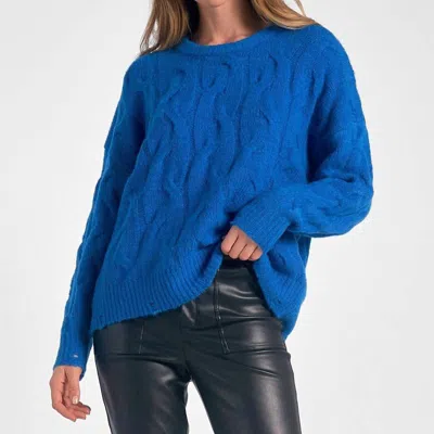 Elan Declan Sweater In Indigo In Blue