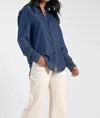 Elan Denim Button Down Shirt In Blue