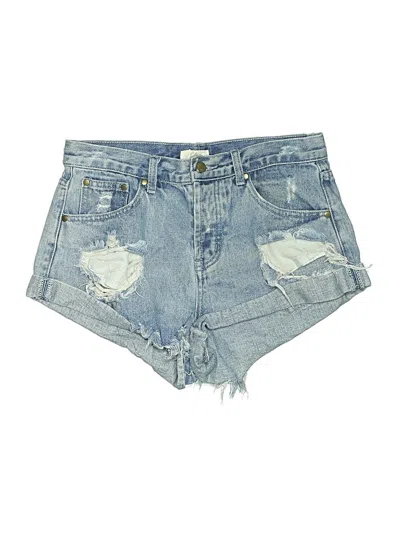 Pre-owned Elan Denim Shorts In Blue