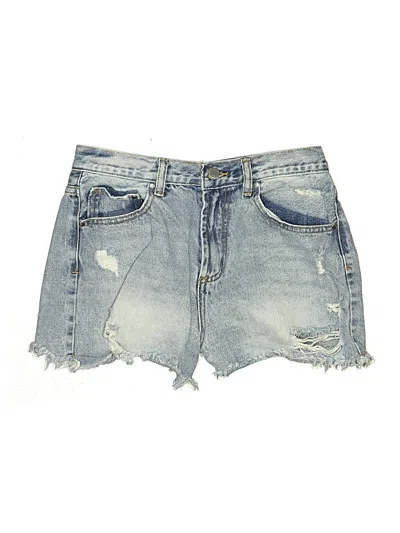 Pre-owned Elan Denim Shorts In Blue