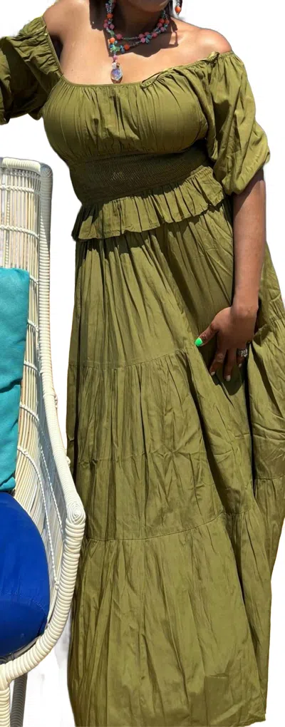 Elan Dirty Martini In Olive In Green