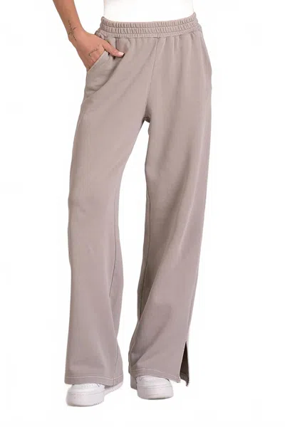Elan Drawstring Pants In Heather Grey In Gray