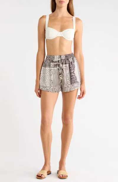Elan Drawstring Shorts Cover-up In Multi