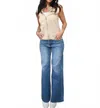 Elan Dreamer Denim Wide Leg Jeans In Blue In Blue