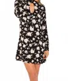 Elan Dress With Keyhole In Multi In Multi