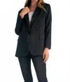 Elan Dustin Oversize Blazer In Black In Multi